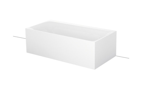 Bette Lux I Silhouette Side, 170x85cm, free standing bathtub, 3460CWVVS