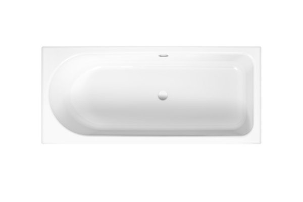 Bedside bathtub Ocean 170x80 cm, 8765, overflow back, white