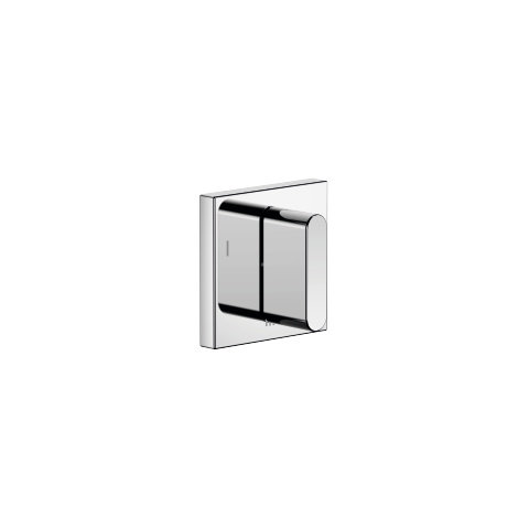 Dornbracht CL.1 flush-mounted three-way diverter, angular rosette, 60x60mm, 36210705