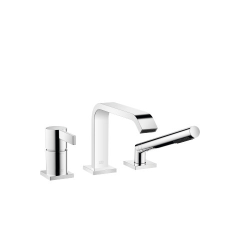 Dornbracht IMO bath three-hole single-lever mixer for bath rim or tile rim installation, projection ...