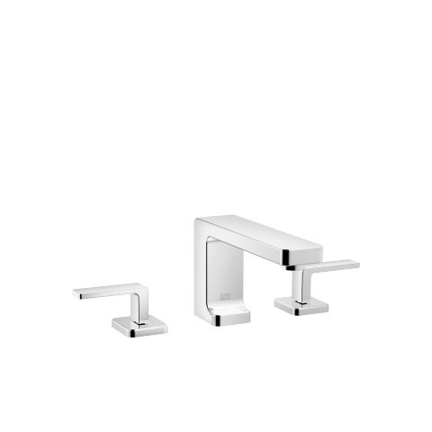 Dornbracht LULU Three-hole basin mixer with individual rosettes, with pop-up waste, projection 155 m...