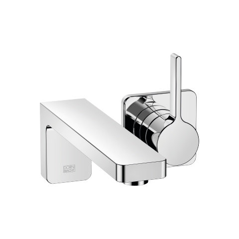 Dornbracht wall-mounted single-lever basin mixer without pop-up waste, projection 300 mm