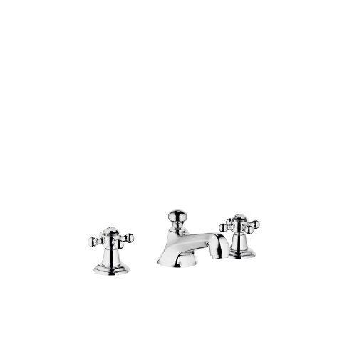 Dornbracht Madison three-hole basin mixer, with pop-up waste, 135 mm projection, 20700360