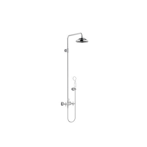 Dornbracht Madison showerpipe with shower mixer, without hand shower, 420 mm projection, fixed shower