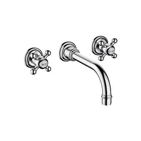 Dornbracht Madison wall-mounted basin mixer, without pop-up waste, 36712361