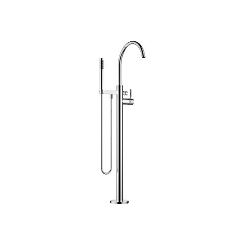 Dornbracht Meta single-lever bath mixer with stand pipe 25863661, for free-standing installation wit...