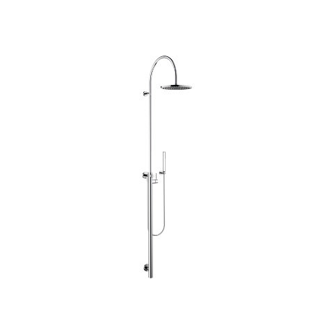 Dornbracht shower stele with shower single-lever mixer, projection standing shower 450 mm, overhead ...