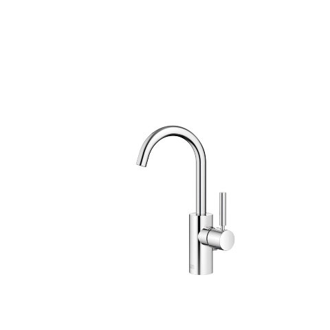 Dornbracht Meta single-lever basin mixer with pop-up waste, 123 mm projection, 360° swivel spout