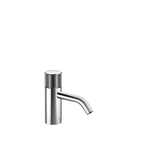 Dornbracht META PURE single-lever basin mixer without pop-up waste, 125 mm projection