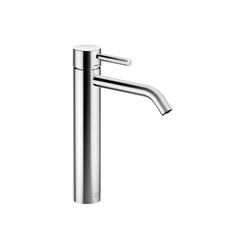 Dornbracht Meta single-lever basin mixer with raised foot, without pop-up waste, for use on surface-...