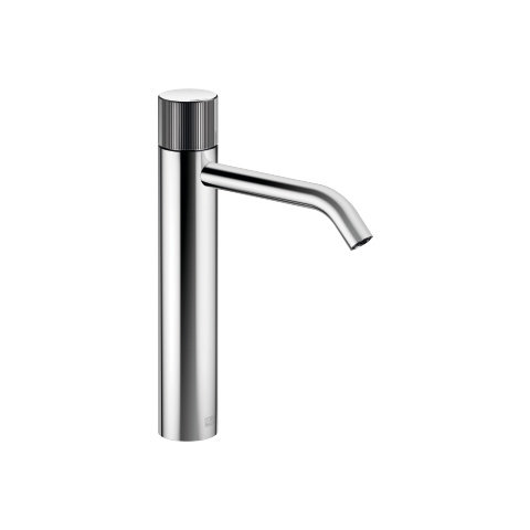 Dornbracht META PURE single-lever basin mixer with raised foot, without pop-up waste, for use on sur...