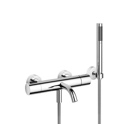 Dornbracht Meta single-lever bath mixer for wall mounting, with shower set, projection 210 mm, 34234979