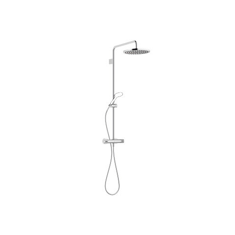 Dornbracht Showerpipe with shower thermostat, without hand shower, projection stand shower 450 mm, h...