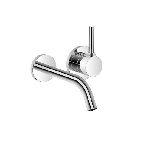 Dornbracht Meta single-lever wall-mounted basin mixer without pop-up waste, 190 mm projection, fixed...