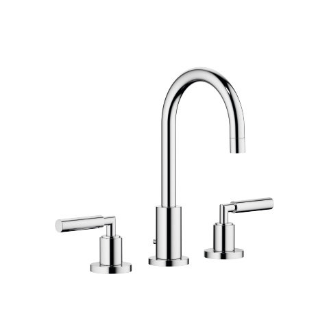 Dornbracht Tara three-hole basin mixer, with drain set, 135 mm projection, 20710882