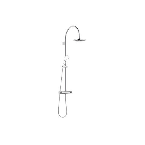 Dornbracht Showerpipe with shower thermostat, without hand shower, projection stand shower 420 mm