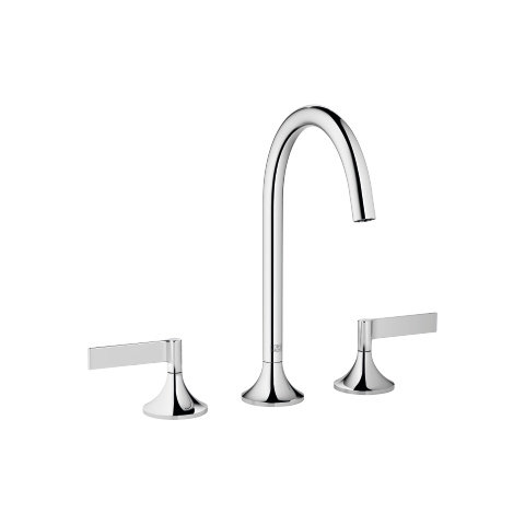 Dornbracht VAIA three-hole basin mixer with drain set, lever handle, projection 168 mm, 20713819