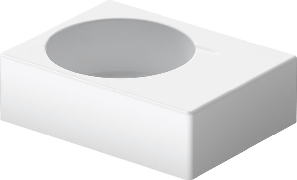 Duravit Scola washbasin, 615 mm, basin left, with 1 tap hole and overflow, white high gloss, 0684600011