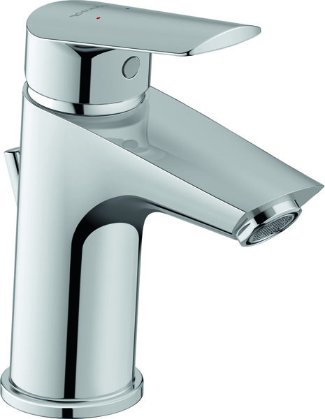 Duravit No.1 single-lever basin mixer, with pop-up waste, high-gloss chrome, N11010001010