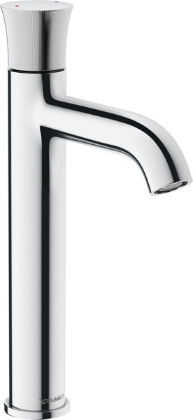 Duravit White Tulip single-lever basin mixer, high-gloss chrome, projection 140 mm, WT1030002010