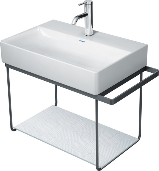 Duravit DuraSquare metal console 66,5x38,1cm, for washstand 235660, towel rail, wall mounted