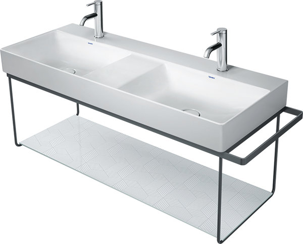 Duravit DuraSquare metal console 126,5x45,1cm, for washstand 235312, wall mounted