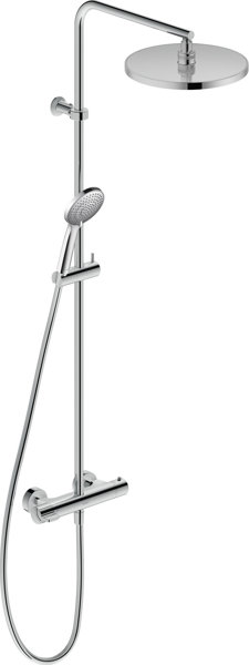 Duravit B.1 Shower System with shower thermostat, overhead shower 200 mm, hand shower 97 mm