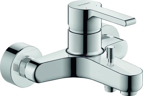 Duravit B.2 Single lever surface-mounted bath mixer, S connections, diverter with automatic return