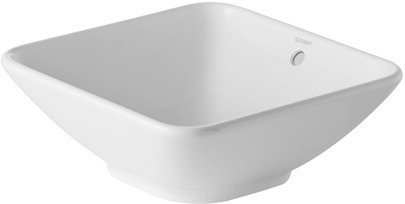 Duravit Bacino countertop sink, without tap hole, with overflow, 420 mm, without tap hole bench, 033342