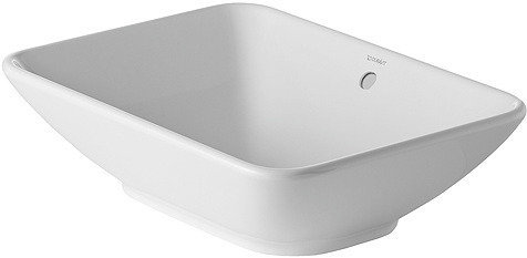 Duravit ME by Starck Bacino countertop sink, without tap hole, with overflow, 550 mm,without tap hole bench, 033452