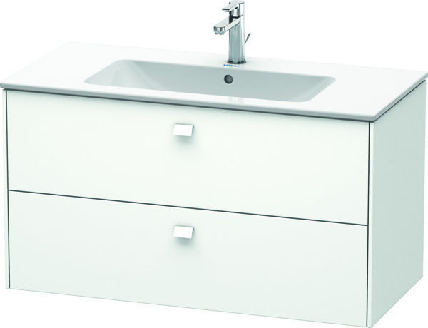 Duravit Brioso Vanity unit wall-mounted 102.0 x 47.9 cm, with 2 drawers, incl. siphon cut-out and apron, for wash basin ME by Starck 233610