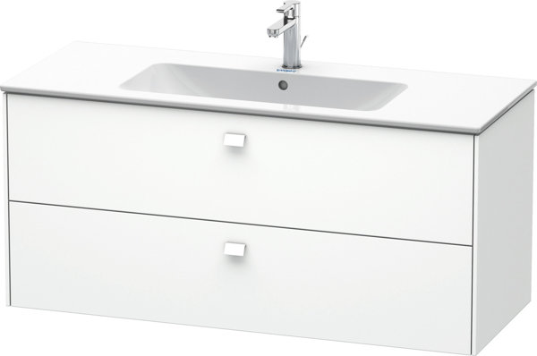 Duravit Brioso Vanity unit wall-mounted 122.0 x 47.9 cm, with 2 drawers, incl. siphon cut-out and ap...