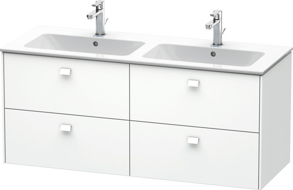 Duravit Brioso Vanity unit wall-mounted 129.0 x 47.9 cm, with 4 drawers, incl. siphon cut-out and ap...