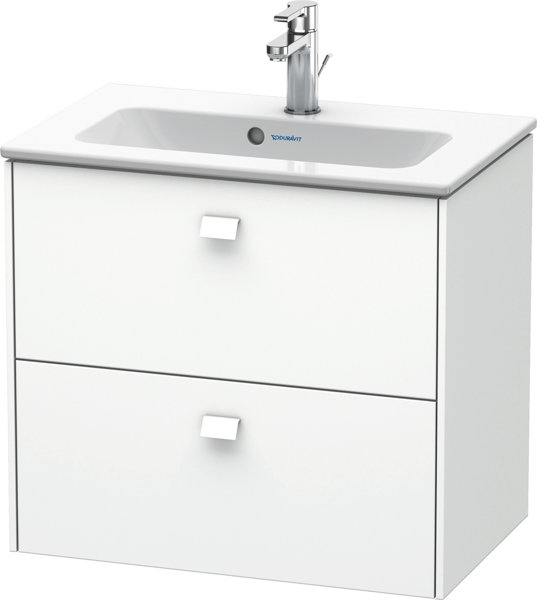 Duravit Brioso Vanity unit wall-mounted Compact 62.0 x 38.9 cm, with 2 drawers, incl. siphon cut-out...