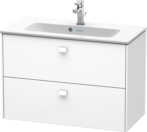 Duravit Brioso Vanity unit wall-mounted Compact 82.0 x 38.9 cm, with 2 drawers, incl. siphon cut-out...