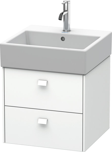 Duravit Brioso Vanity unit wall-mounted 48.4 x 45.9 cm, 2 drawers, incl. siphon cut-out and apron, f...