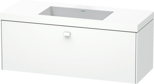 Duravit Brioso Möbelwaschtisch c-bonded mit Unterbau wandhängend 120,0x48,0 cm, 1 Auszug, ohne Üb...