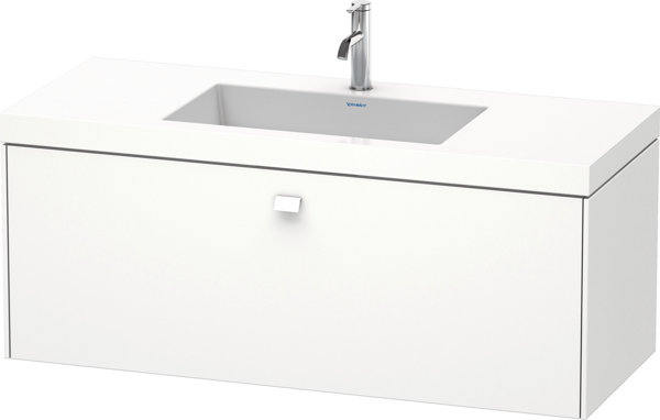 Duravit Brioso Möbelwaschtisch c-bonded mit Unterbau wandhängend 120,0x48,0 cm, 1 Auszug, ohne Üb...