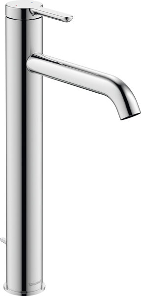 Duravit C.1 single lever washbasin mixer XL, with drain set, projection 166mm, C110400010