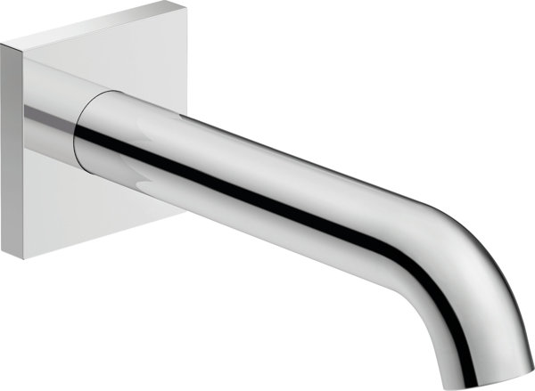 Duravit C.1 bath spout, square rosette, projection 205mm