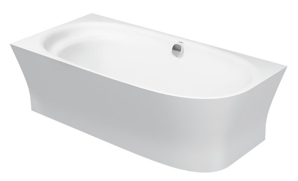 Duravit Cape Cod Bathtub corner left, with one sloping back, 190,0 x 90,0 cm, seamless cover, frame,...