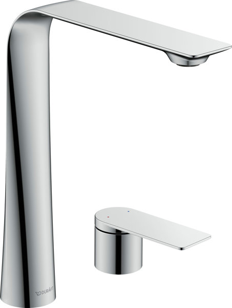 Duravit D.1 2-hole basin mixer XL, D111300020, without pop-up waste