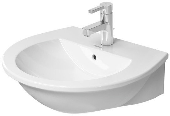 Duravit Darling New Waschtisch 262155, mit Überlauf, 1 Hahnloch, 550mm