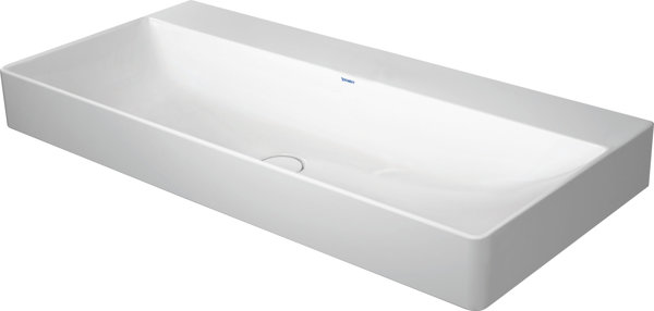 Duravit DuraSquare Möbelwaschtisch, 100x47cm, ohne Hahnloch, ohne Überlauf, Unterseite geschliffen...