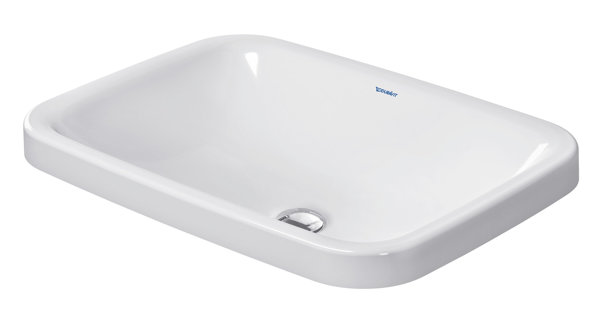 Duravit built-in washbasin DuraStyle 60cm installation from above, without overflow without tap hole bench