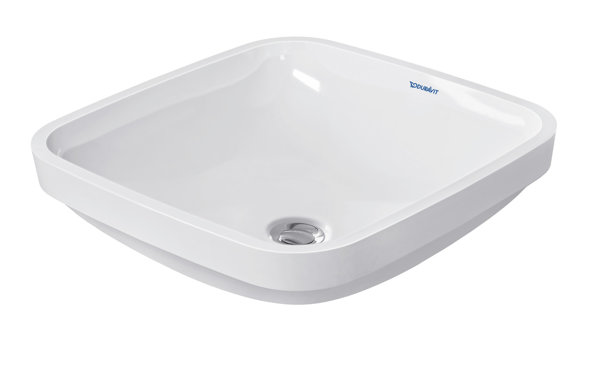 Duravit built-in washbasin DuraStyle 37cm installation from below, with overflow, without tap hole bench