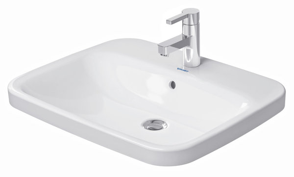 Duravit built-in washbasin DuraStyle 61,5cm, installation from above, with overflow, with tap hole b...