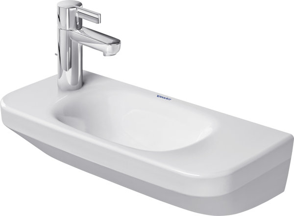 Duravit hand wash basin DuraStyle 50cm without overflow, with tap hole bench, without tap hole