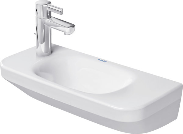 Duravit hand wash basin DuraStyle 50cm without overflow, with tap hole bench, tap hole right