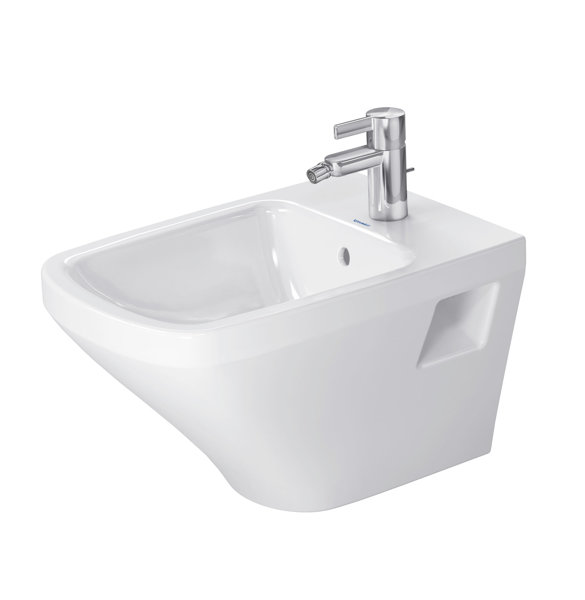 Duravit Wand-Bidet DuraStyle 54cm mit Überlauf, mit Hahnlochbank, 1 Hahnloch 2282150000